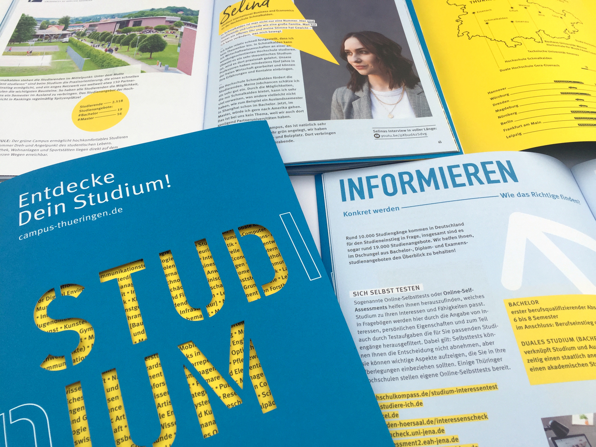 Broschüre „Entdecke Dein Studium!“ – Ausgabe 2019, Foto: Birgit Kohlhaas