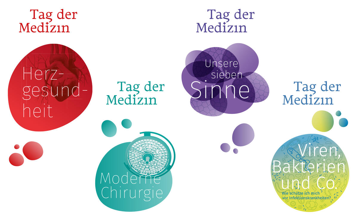 Tag der Medizin Thüringen: Marke und wechselndes Motiv (2017, 2018, 2019 und 2021)